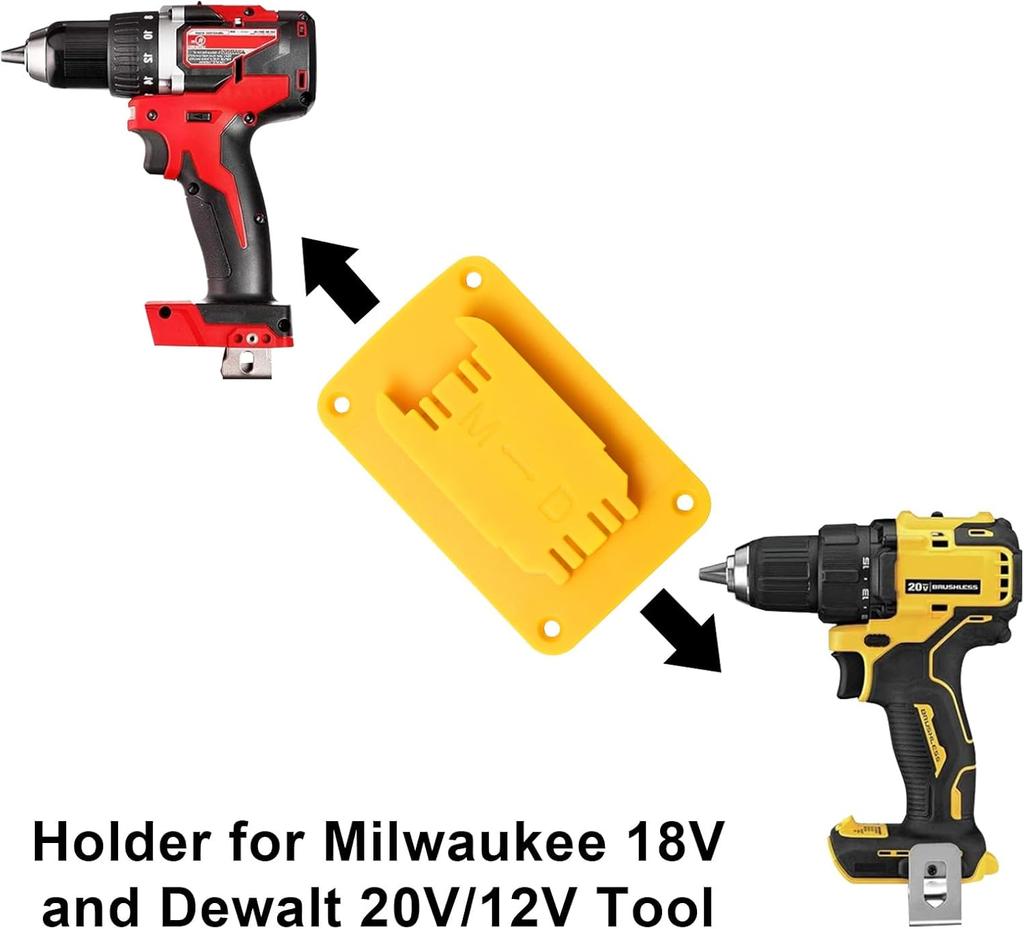 10 Упаковок Держателей для Инструментов для Крепления к Дрели Dewalt 20V Подходят для Инструментов Milwaukee M18