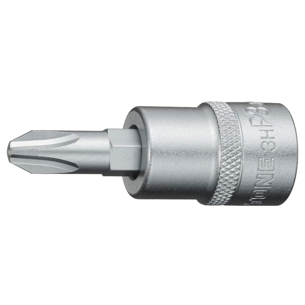 TONE Driver Bit Socket Drive 3H-P3 9.5mm (3/8") (+)No.3