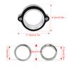 Aluminum Alloy 76mm Exhaust V Band Clamp Turbo Exhaust Pipe Vband Clamp With Flange System Assembly