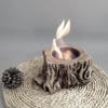 Indoor Fire Pit Alcohol Fireplace Teapot Warmer Durable Warming Holder Flame Bow Concrete Bowl