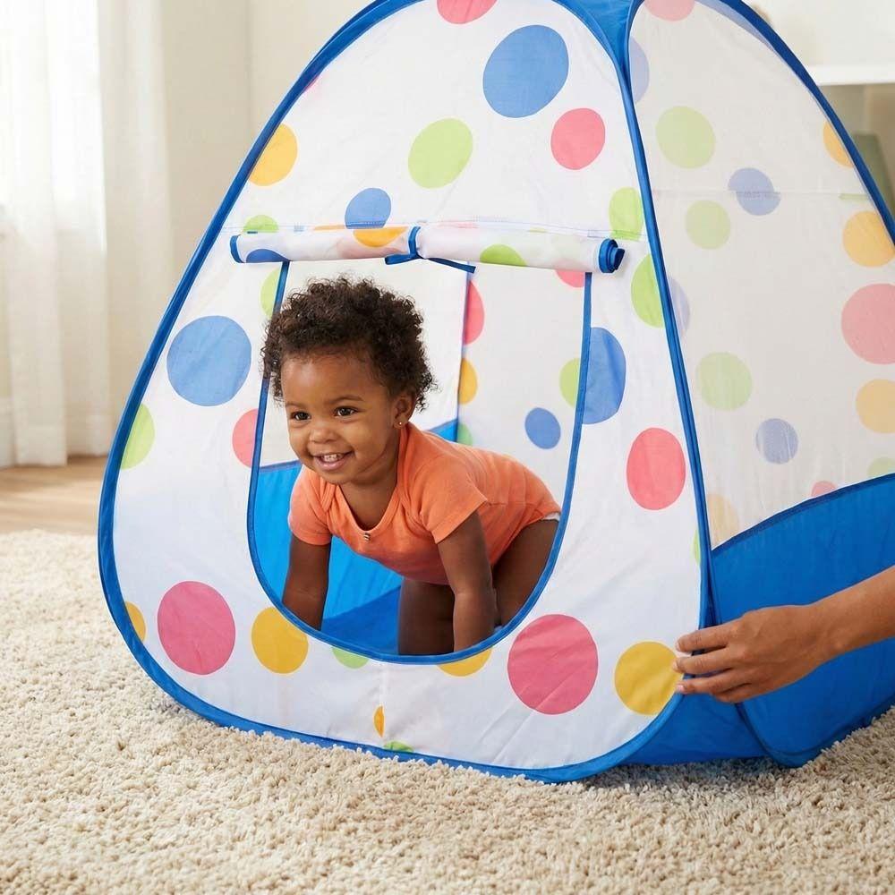Toy Houses Red Polka-dot Tent Princess Houses Foldable Toy Tents Children Gifts