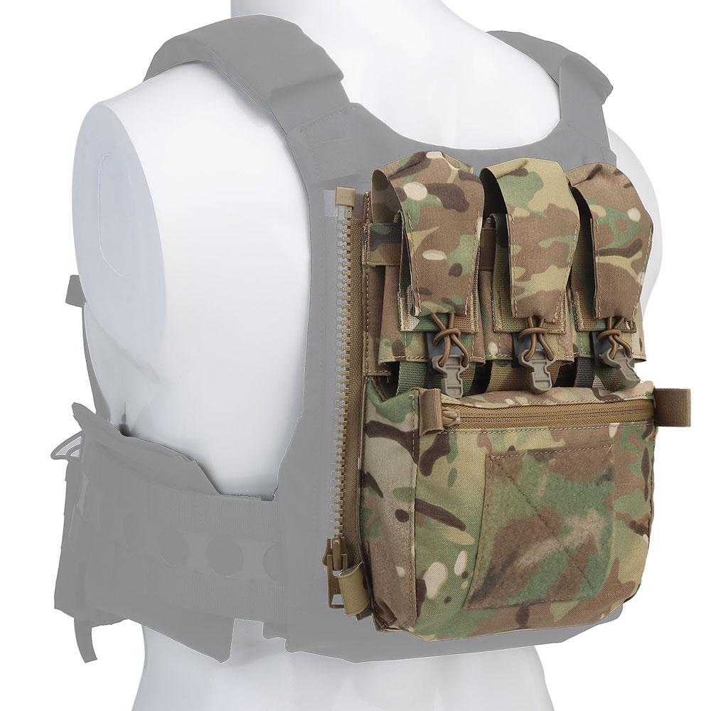 V5 FCPC Plate Carrier Задняя панель Расширительная сумка Дополнение Дополнительный пакет Аксессуары для жилета Airsoft с тройным подсумком
