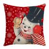 Милая наволочка с изображением оленя из рождественской серии Санта-Клаус, снеговик, диванная наволочка для спальни не включает в себя наполнитель подушки