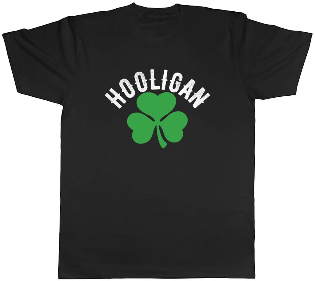 Hooligan Irish Clover Mens T-Shirt St Patrick's Day Tee Gift