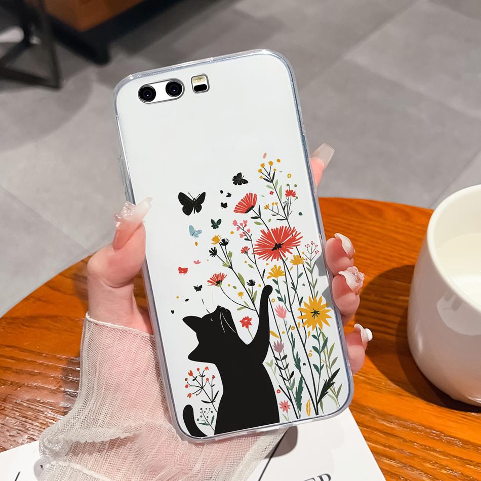 Чехол для телефона Huawei P10 Lite P10 Plus, стиль leisure, узоры, мягкий силикон TPU, прозрачный легкий чехол для Huawei P 10+ Funda
