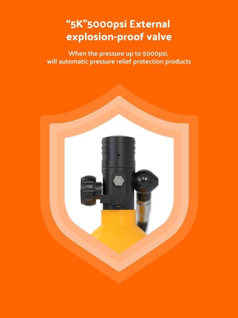 Баллон для подводного плавания SMACO S400 Pro 1 л - черный