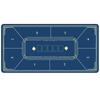 HOTQ Poker Mat Poker Table Resin Mat Poker Rubber Mat Hold'em 40800.2cm (Blue)