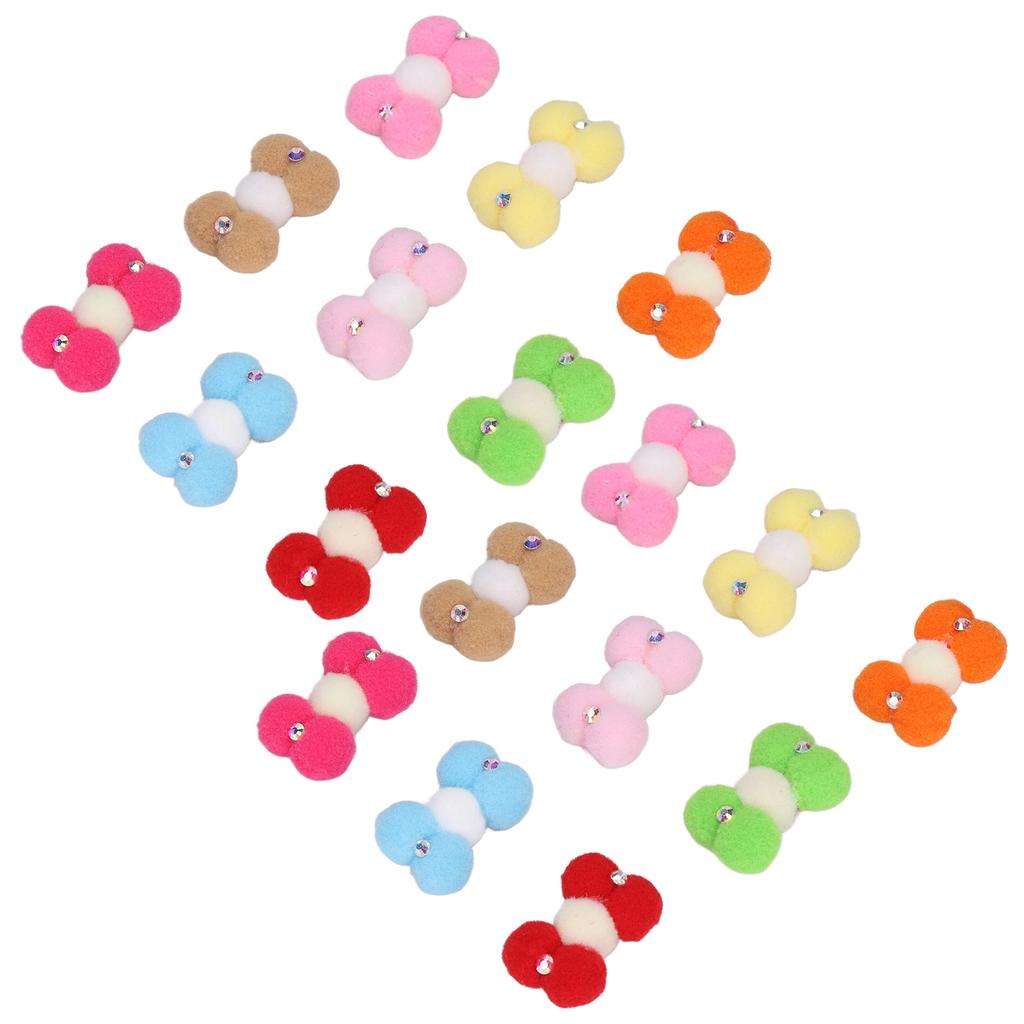 18 шт. банты для волос для собак, милые стильные привлекательные компактные заколки для домашних животных, кошки, собаки