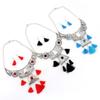 Ethnic Style Simulation Gemstone Decoration Women Necklace With Tassel Design For Travel And Gift Use