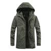 Мужская зимняя теплая мягкая ветрозащитная куртка с длинным рукавом