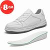 Brand Lift Men Sneakers Casual Elevator Shoes Heightening Height Increase Insole 8CM High Heels Shoes Genuine Leather Sports