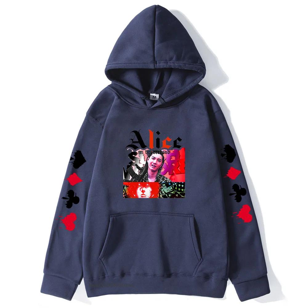 Niragi Hoodie Alice In Borderland Sweatshirts Kawaii Hoodies Japanese Anime Graphic Hoody Manga Printing Women Casual