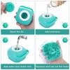Pet Grooming Bath Massage Brush With Soap And Shampoo Dispenser Soft Silicone Bristle For Long Short Haired Dogs Cats Shower