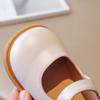 Kids Shoes for Girl Casual Simple PU Leather Shoes Solid Color Little Girls Shoes Flat Non-Slip Toddler School Shoe