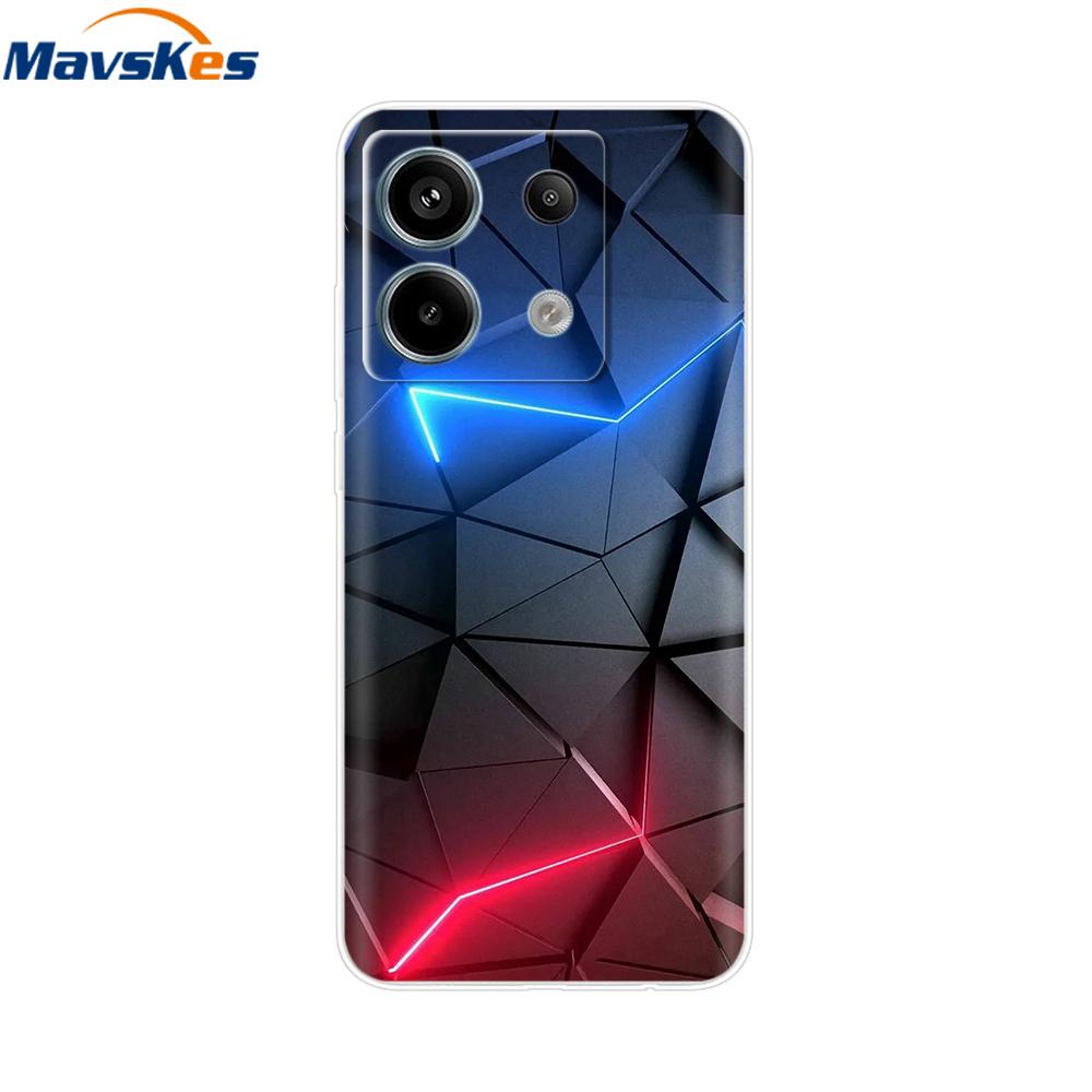 Для Redmi Note 13 Pro 4G 5G Чехлы Cover ТПУ Силиконовый Защитный Чехол Для Xiaomi Redmi Note13 13Pro Телефон Прозрачная Задняя Крышка Бампер