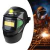 Solar Powered Auto Darkening Welding Anti Splashes with Headlight Adjustable Headgear Hood