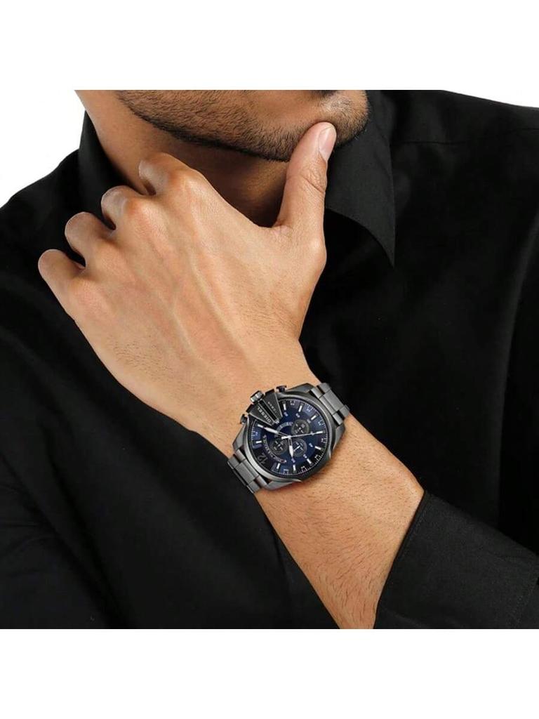 Diesel Мужские кварцевые часы-хронограф, циферблат 51 мм, браслет из нержавеющей стали, подходят для официальных мероприятий DZ4329