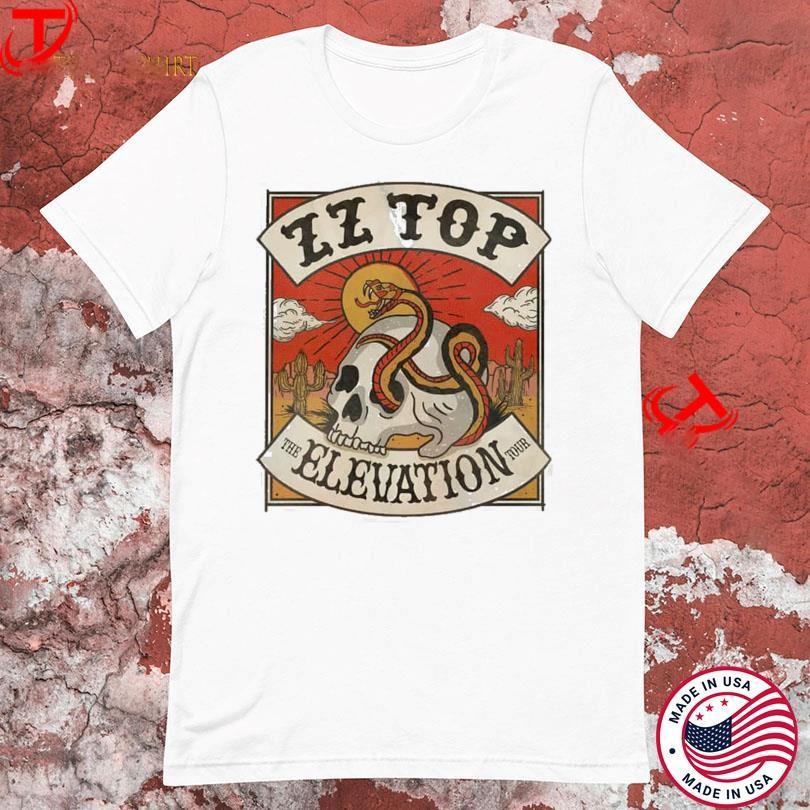 ZZ Top The Elevation Tour 2025 s White CG2380 Unisex T-Shirt