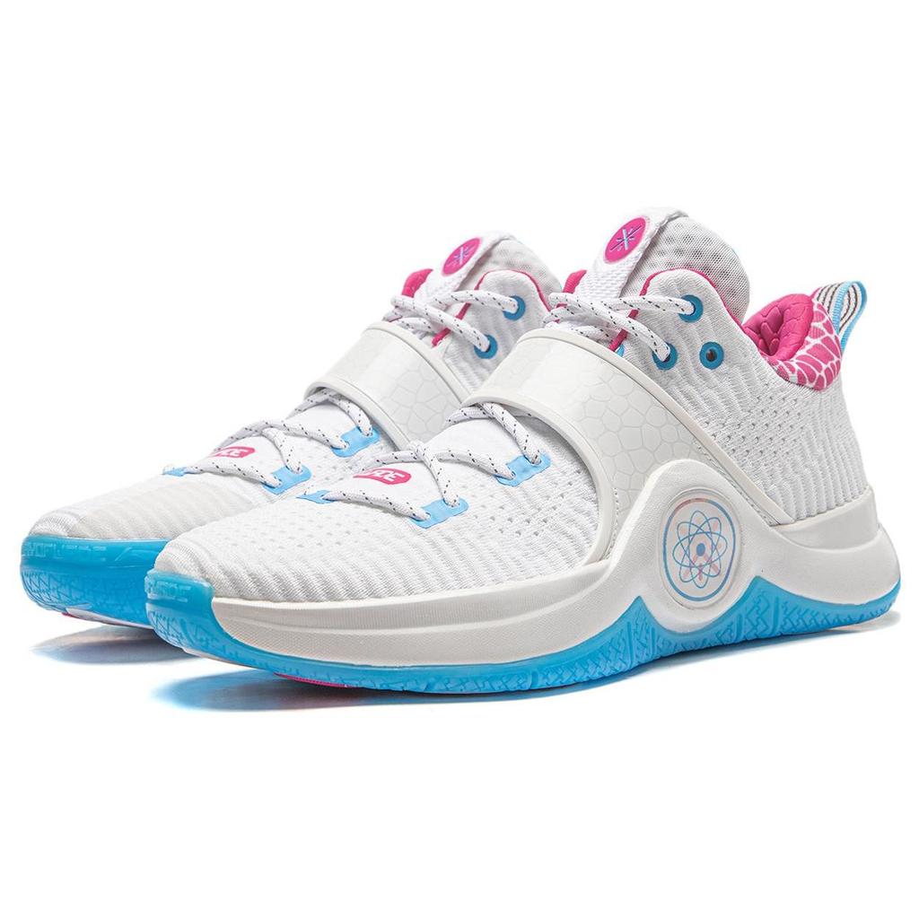 Li-Ning Мужские кроссовки Way of Wade 6 Buzzer Beater Белый Синий Розовый ABAT131-2