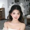 Elegant Bride Headdress Veil Wedding Hair Accessories Vintage Photography Headband  Women