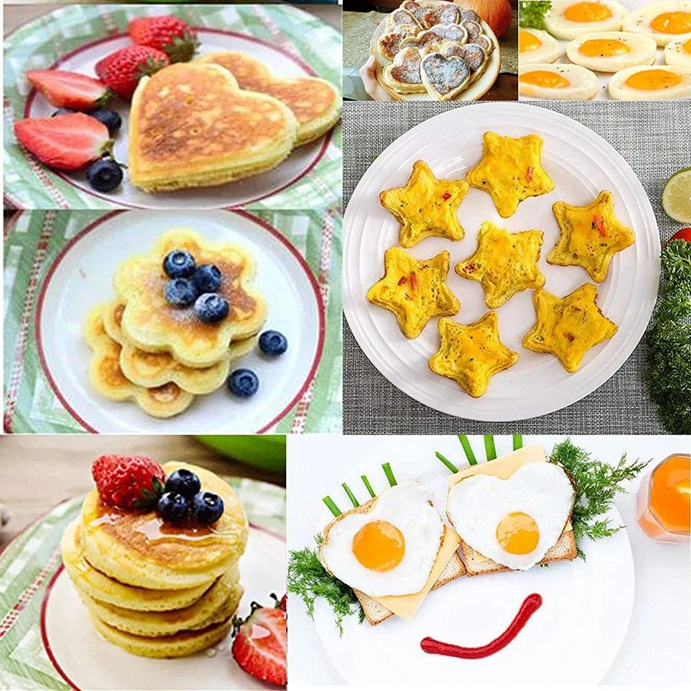 Силиконовая антипригарная форма для яиц Omelet Fantastic Egg Pancake Maker Ring Kitchen Baking Omelet Moulds Flip Cooker Mold
