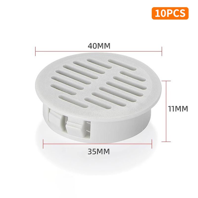 10 PCS Rectangular Breathable Mesh Plastic 35/50mm Ventilation Grille Cabinet Wardrobe Air Vent Wardrobes