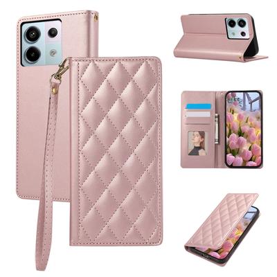 Магнитный слот для карт Кошелек Кожаный флип-кейс для Xiaomi Redmi Note 14 Pro Plus 13 POCO X7 X6 5G 14T 13C Сумка Подставка Алмазное покрытие
