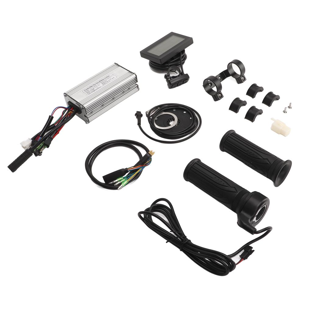 Electric Bike Conversion Kit with 22A Dual Mode Controller LCD3 Panel Throttle Grip for Electric Bicycles Scooters 500W