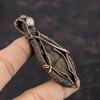 Chiastolite Pendant Copper Wire Wrapped Pendant Genuine Gemstone Pendant Copper Wire Wrap Jewelry Handmade Pendant Rainbow Moonstone Jewelry