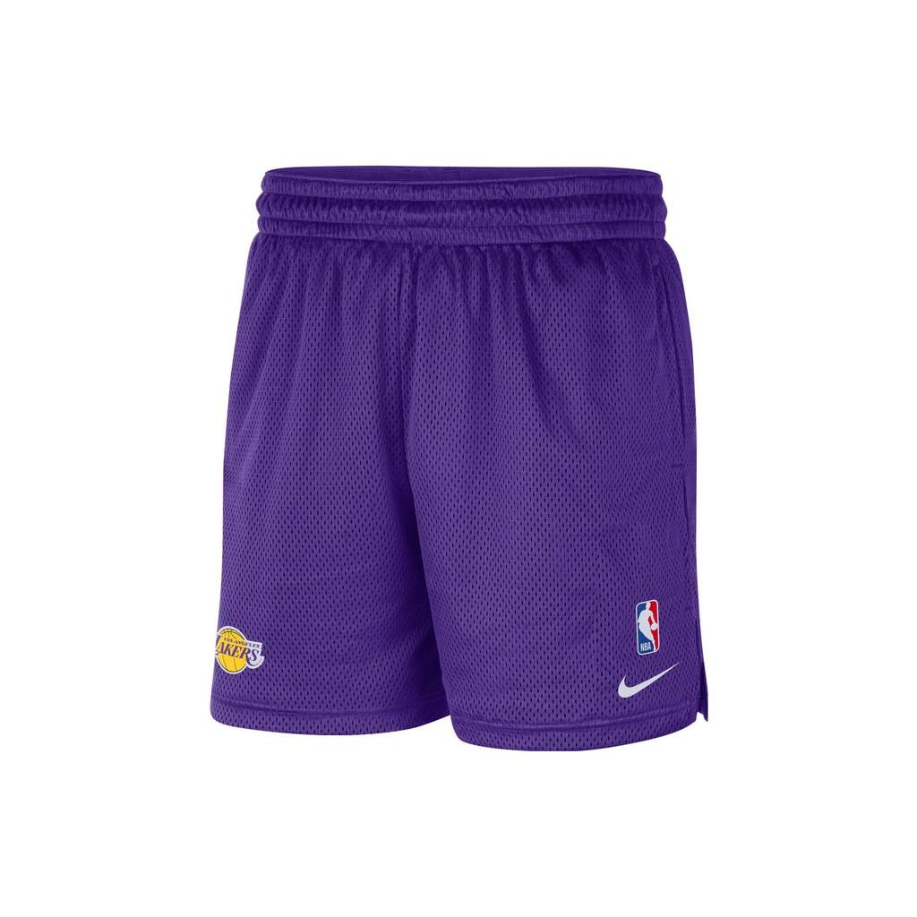 Nike Шорты баскетбольные мужские NBA Los Angeles Lakers, влагоотводящие, удобные, свободные, фиолетовые DR2071-504