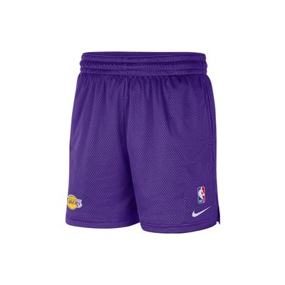 Шорты баскетбольные мужские NBA Los Angeles Lakers, влагоотводящие, удобные, свободные, фиолетовые DR2071-504