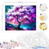 Frame Tree Diy Painting By Numbers Kits For Adults Beginner Landscape Picture With Numbers For Home Decors Gift 40x50cm