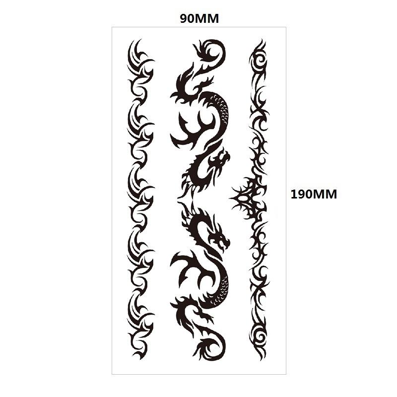 Английский Татуировка Наклейка Перо Красная Губа Тотем Рука Круг Набор Моделирование Водонепроницаемый Татуировка Наклейка