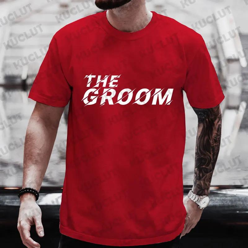 Футболка Groom Squad Футболка для мальчишника и холостяка Футболки для шафера Свадебная одежда для жениха Футболки с графическим принтом Топы Groomsman EVG