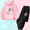 2025 Autumn Korean Girl Clothing Kawaii Kids Clothes Cute Children's Hoodies and Sweatpant 2pcs Set
