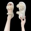 Flowers Platform Woman Shoes Outdoor With Medium Heels Sandals for Women 2025 Summer Comfortable Fashion High Quality Footwear