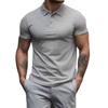Мужские рубашки поло 2025 года, повседневные футболки поло с коротким рукавом, облегающие рубашки для гольфа