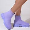 Fashion 2025 New Women Luxury Plus Size Women's Boots Couple Socks Shoes Women's Thick Bottom Casual Knitted Ankle Boots