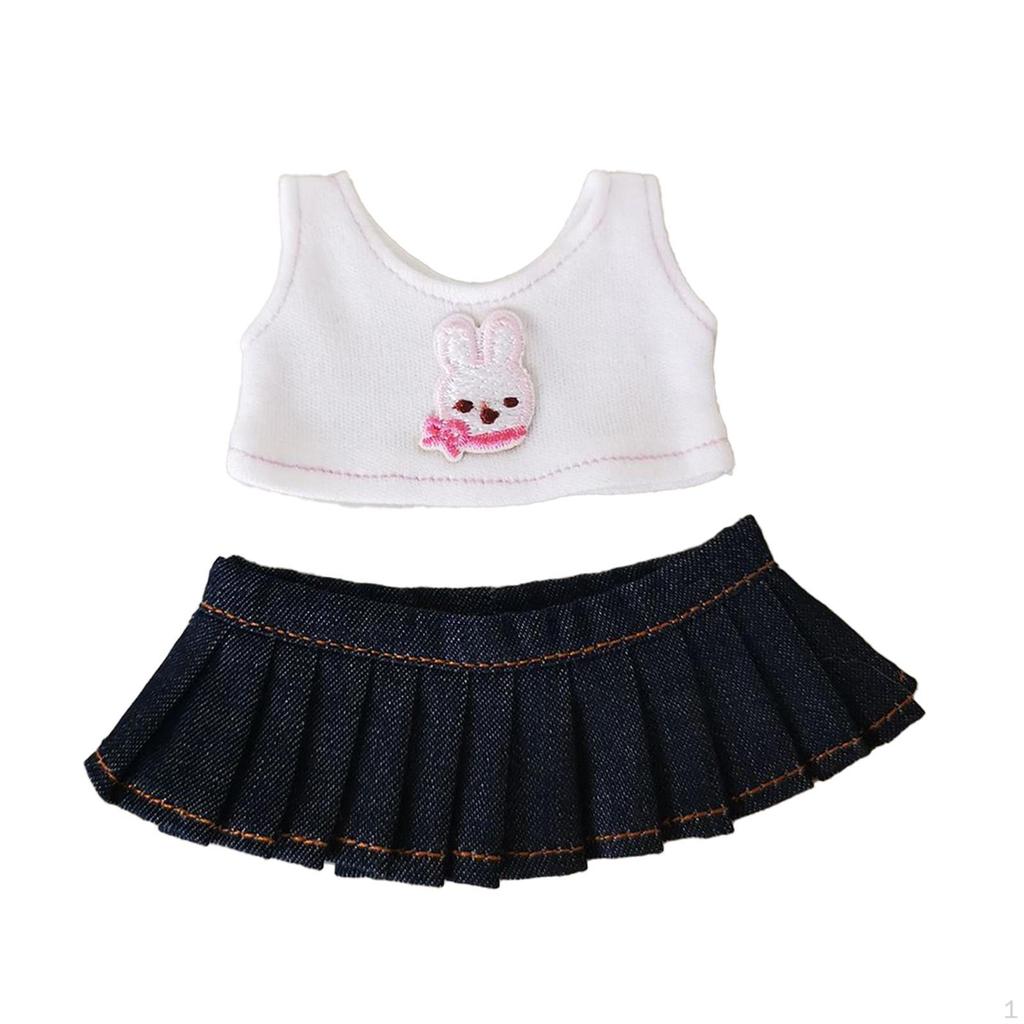 Одежда для 6-дюймовых кукол, комплекты одежды, юбки и футболки для кукол, аксессуары своими руками