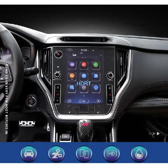 Tempered GLass Screen Protector Interiors film For Subaru Outback Car Styling radio gps navigation screen protector
