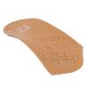 Unisex Leather Orthotics Absorbing Insole Arch Support Pad Flat Foot Orthopedic Half Insole