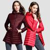 Autumn and Winter Light and Thin Down Jacket Women's Hoodie  Medium Length  Large Size  Slim Fit  Portable Jacket  Warm Winter Wear