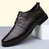 2024 Trend Mens Social Dress Casual Genuine Leather Oxford Soft Shoes Male Formal Walk Derby Elegantes Retro Adulto Shoes
