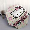 Hello Kitty,Club Automatic Folding Umbrella-Simple 8-Rib Design, Bright Cartoon Pattern, Durable Iron Frame, Suitable For Travel, Outdoor, B