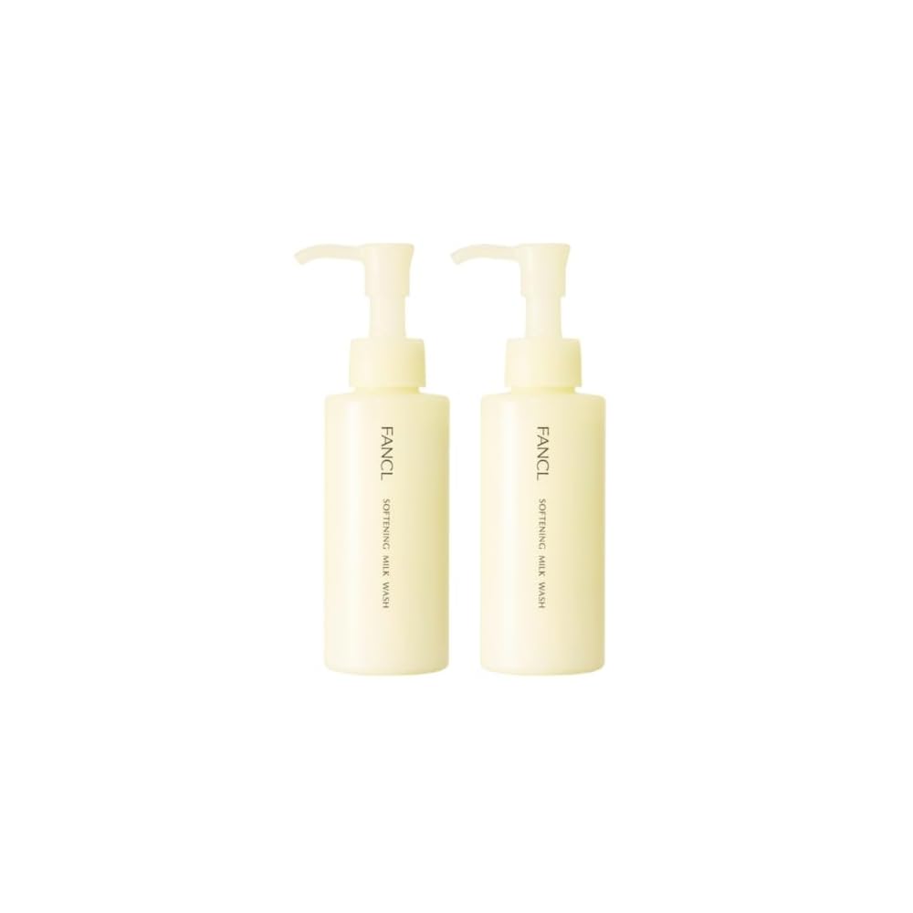 FANCL Soft Skin Milk Cleanser 120mL x 2 bottles. Morning milk cleanser for sensitive and dry skin.