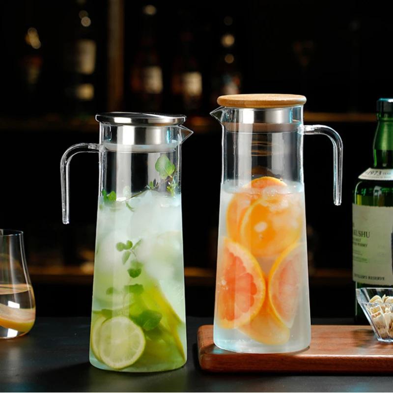 Drinkware Прозрачный чайник Контейнер для лимонада Холодный напиток Диспенсер Кувшин для воды Напиток Акриловый Диспенсер Кувшин С Крышкой