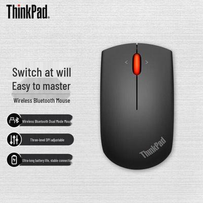 Lenovo Беспроводная Bluetooth-мышь ThinkPad с красной точкой, двойной режим