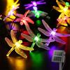 20/50LEDs Dragonfly String Lights Decorative Twinkle Fairy Lighting Strand Battery Powered for Bedroom Wedding Christmas Decor