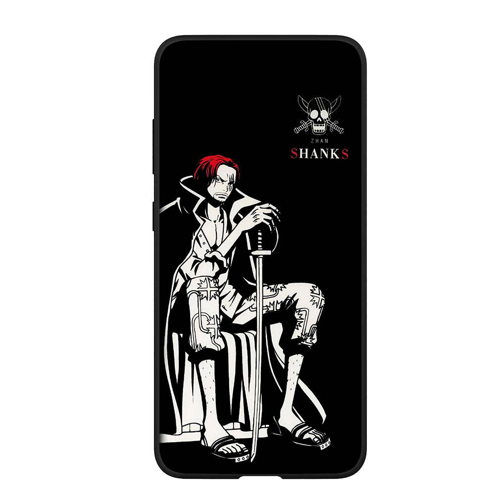 Для Samsung Galaxy S25 S24 S23 iPhone 17 16 15 Xiaomi Redmi Note 14 13 12 Plus Pro Max A37 A57 Чехол Шанкс Рыжие Волосы Луффи One Piece OPPO Huawei Обложка