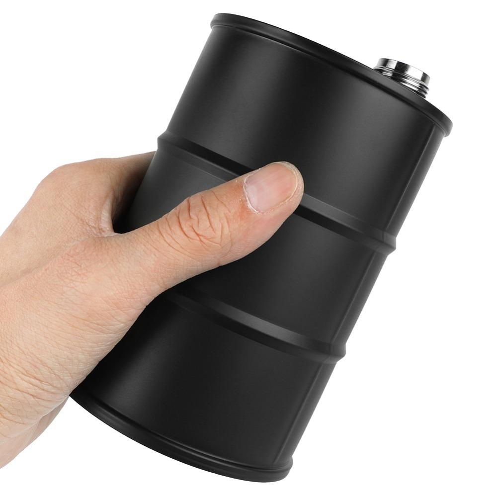 Oil Drum Shape Portable Beer Barrel 750ml Liquor Hip Flask Portable Stainless Steel Hip Flask Bar